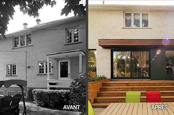 Rénovation maison extérieur ouest Montréal